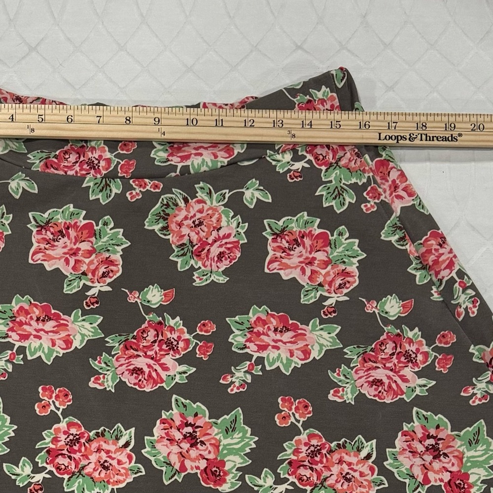 Matilda Jane Floral Cheryl Skater Flare Skirt With Pockets Size Large - Picture 5 of 8
